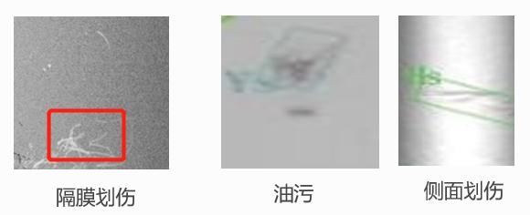 方形電池--裸電芯表面外觀缺陷檢測